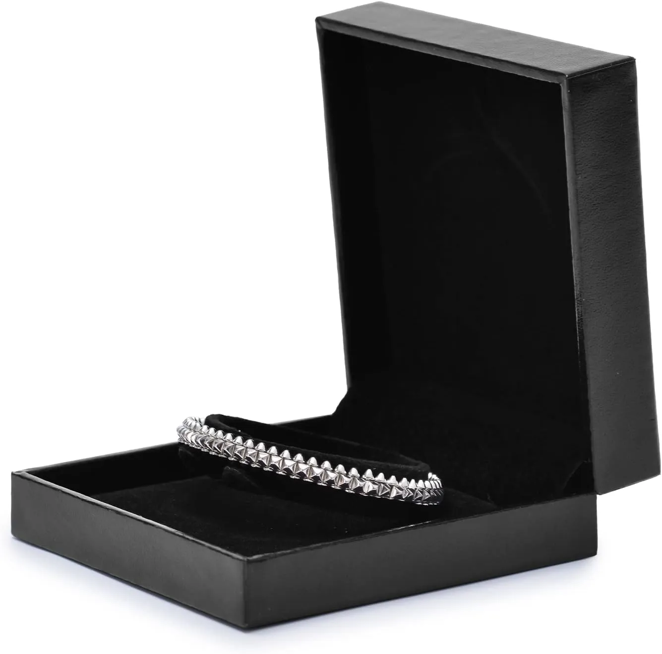 Oirlv Black Velvet Bracelet Gift Box,Jewelry Bracelet Bearer