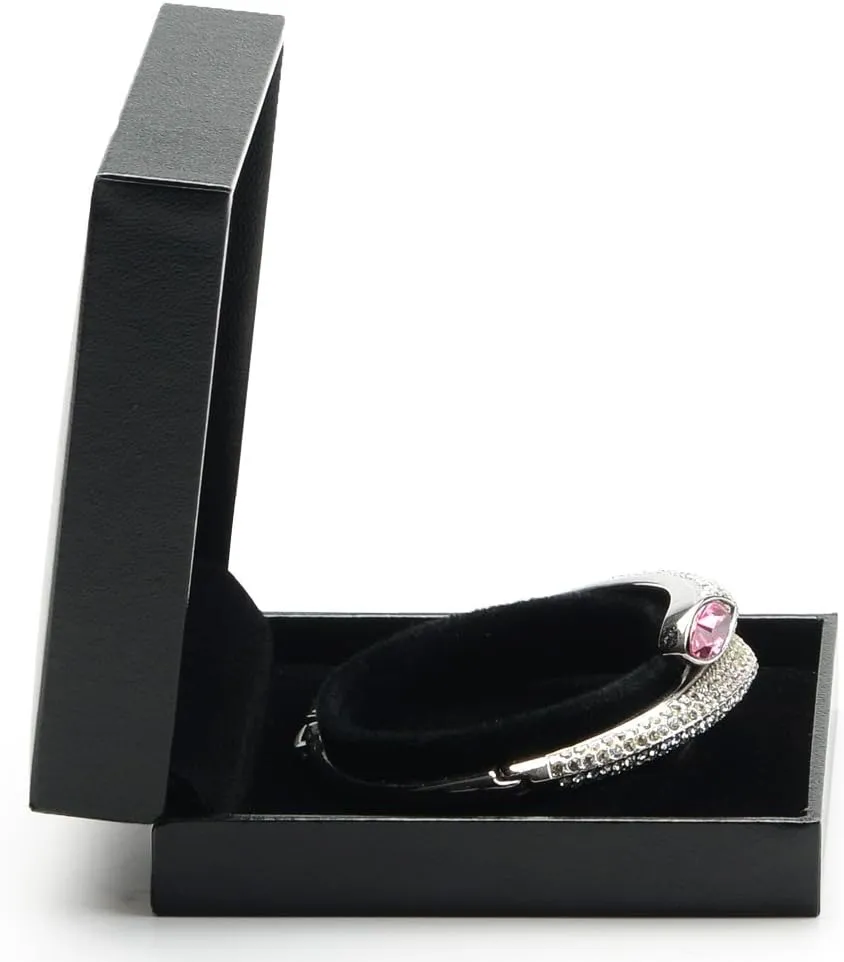 Oirlv Black Velvet Bracelet Gift Box,Jewelry Bracelet Bearer
