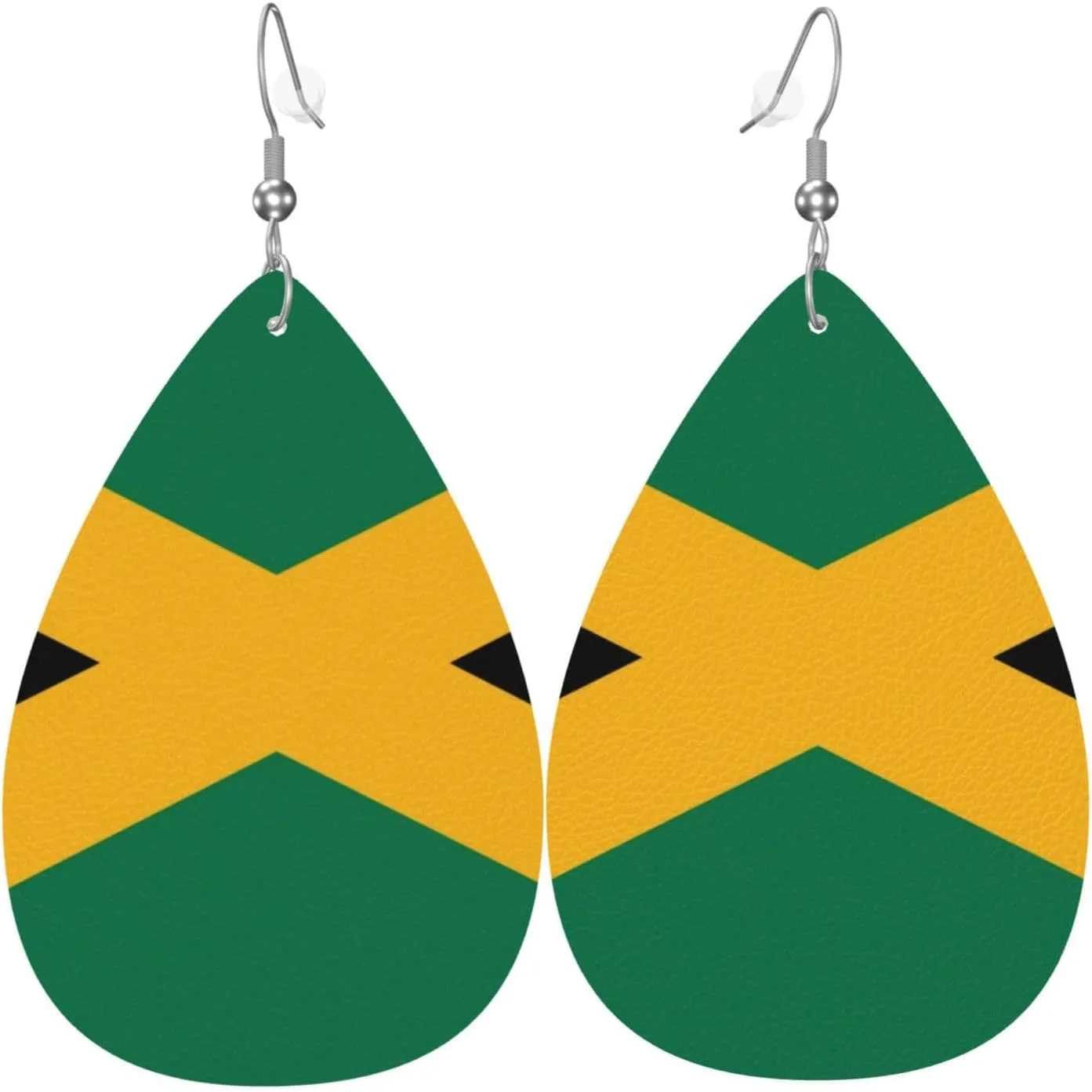 One Love Music Reggae Rasta Earrings For Women Girls Lightweight Teardrop Dangle Earrings Jewelry Gift
