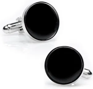 Ox and Bull Trading Co. Silver and Onyx Cufflinks