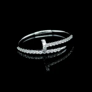 Paved Nail Diamond Ring 18kt Paved Nail Diamond Ring 18kt