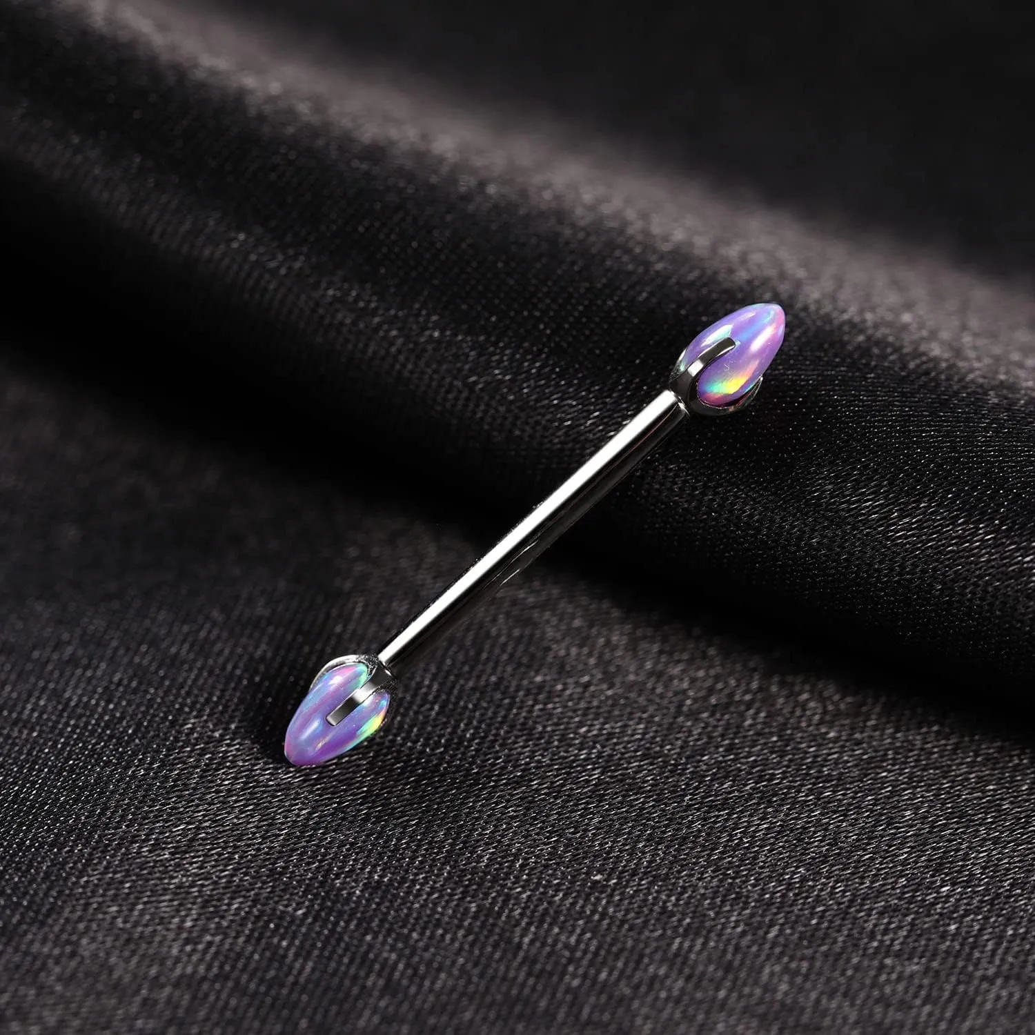 PEAKLINK Nipple Ring Internally Threaded Nipple Barbell 14G Nipple Piercing Jewelry G23 Titanium Nipple Bar Nipple Body Piercing Jewelry for Women 12mm to 16mm