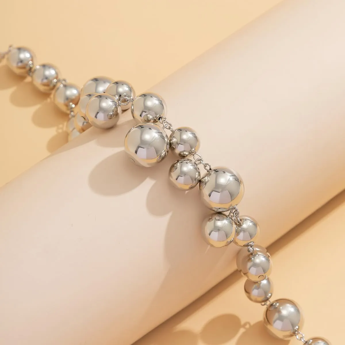 Pearl Necklace for Women Big Chunky Pearl Choker Necklace Exaggerated Large Pearl Necklace Dainty Statement Bride Wedding Jewelry