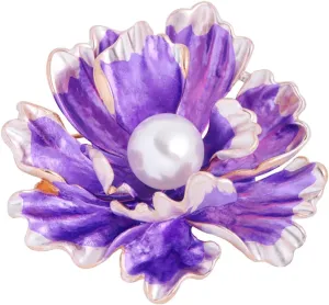 Peony Flower Brooch for Women Vintage Pearl Flower Brooch Pin Elegant Clothing Hat Bag Accessories Christmas Birthday Banquet Jewelry