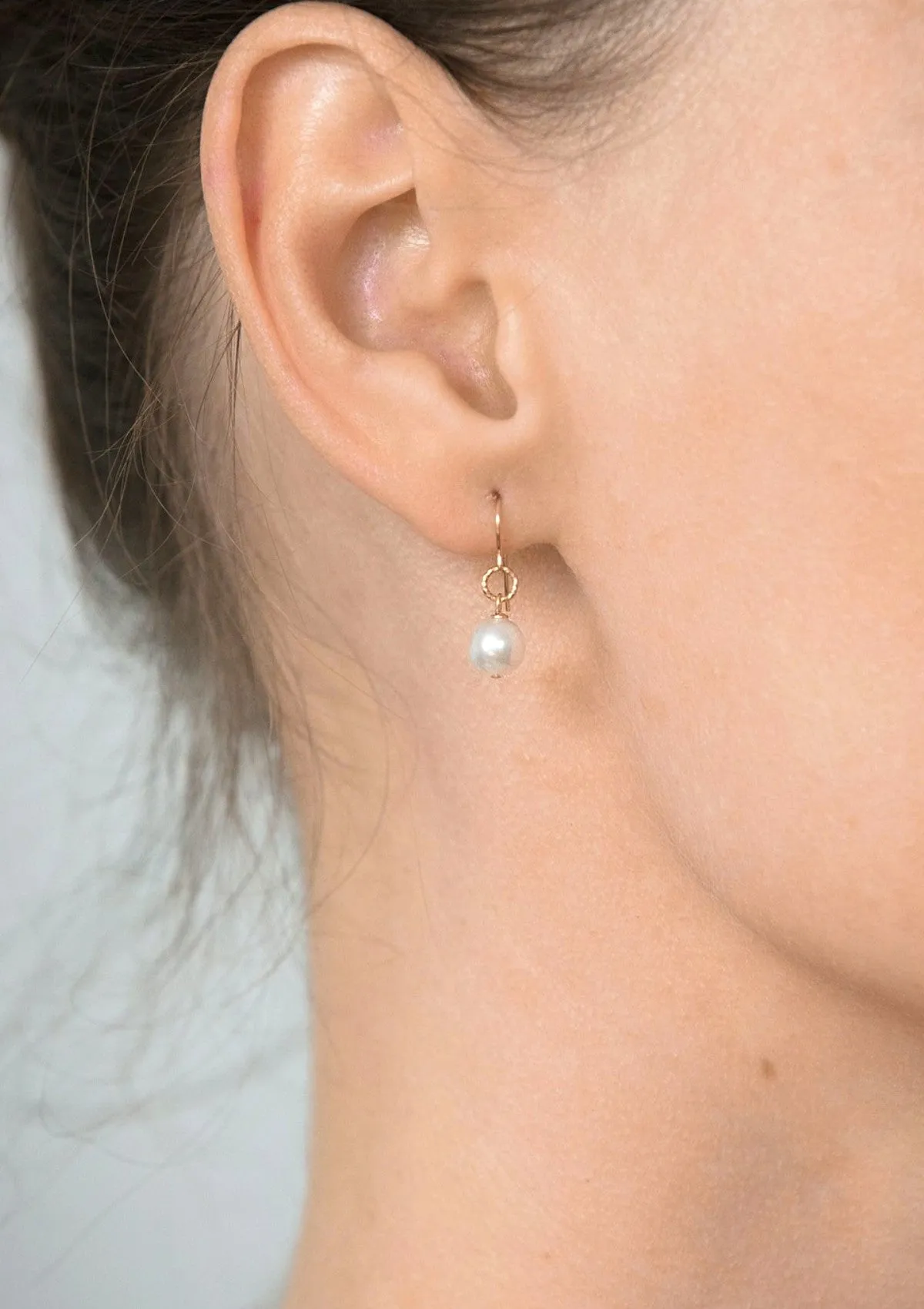 Petite Pearl Drop Earrings