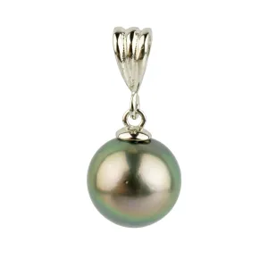 Pink Peacock 10.3mm Tahitian Pearl Pendant on Sterling Silver Pink Peacock 10.3mm Tahitian Pearl Pendant on Sterling Silver