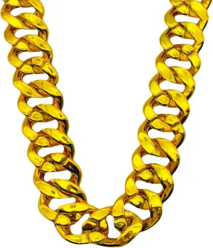 Plastic Hip Hop Chain Necklace, 80s 90s Costume Accessory, Men's Chunky Necklace, Big Chunky Gold Chain,