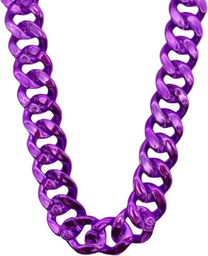 Plastic Hip Hop Chain Necklace, 80s 90s Costume Accessory, Men's Chunky Necklace, Big Chunky Gold Chain,