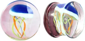 Plugs Gauges Elegant, Stone Plugs Gauges Round Marine Animal Ear Tunnels Cool Jewelry for Womens Mens Punk Gift