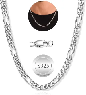 RANKEEF      for Men  / Diamond-Cut Figaro Link Chain //  Length