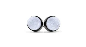 Raven Quartz studs