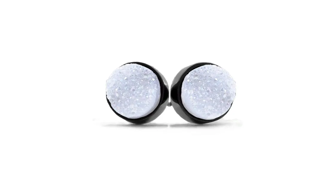 Raven Quartz studs