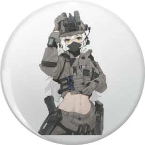 Retro Military Art Fans Anime Cute Gun Where The Best Best Girls Boys Pin Lapel Pin Brooch Steel Pins Badge 0.75"