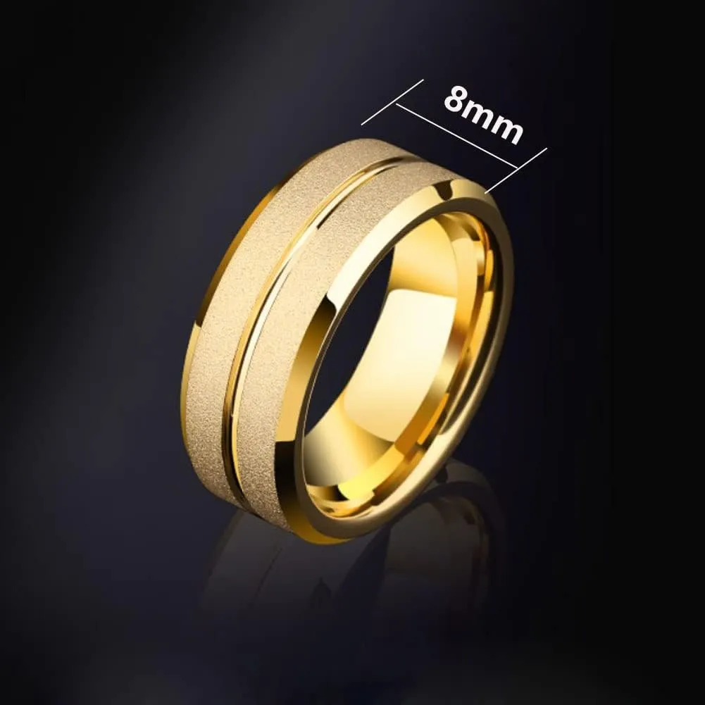 ringheart Couple Rings Matching Ring 1.5ct CZ Gold Plated Women Wedding Ring Sets for Him and Her Ring Sets
