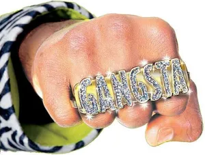 Rubies Adult Gangsta Costume Ring for Themed Parties and Halloween