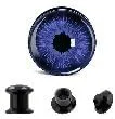 Screw Plug Acrylic Blue Eye Pupil Tunnel Expander Piercing Earrings