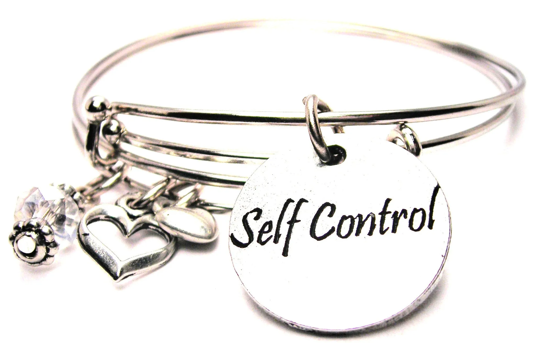 Self Control Circle Expandable Bangle Bracelet Set