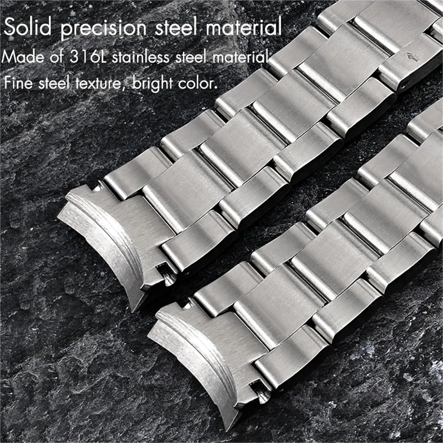 SERDAS Stainless Steel Curved End Watchband 22mm For Tissot 1853 V8 Series for T106.410 T106410 Band Watch Strap Men Women