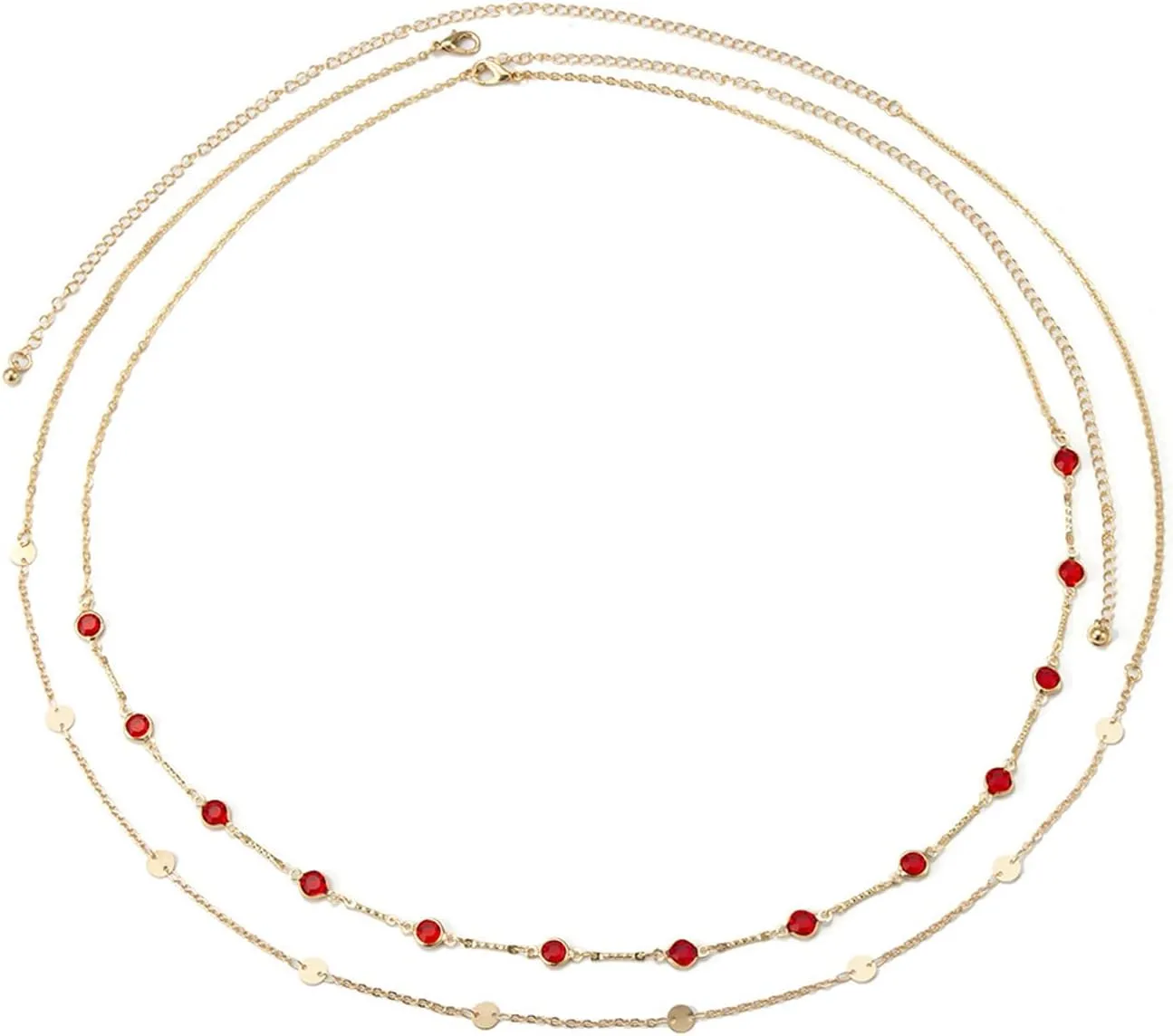 Sexy Multi-Layered Waist Chain Bikini Bead Belly Chain Summer Sequin Waist Chain Beach Crystal Waist Body Chain for Women