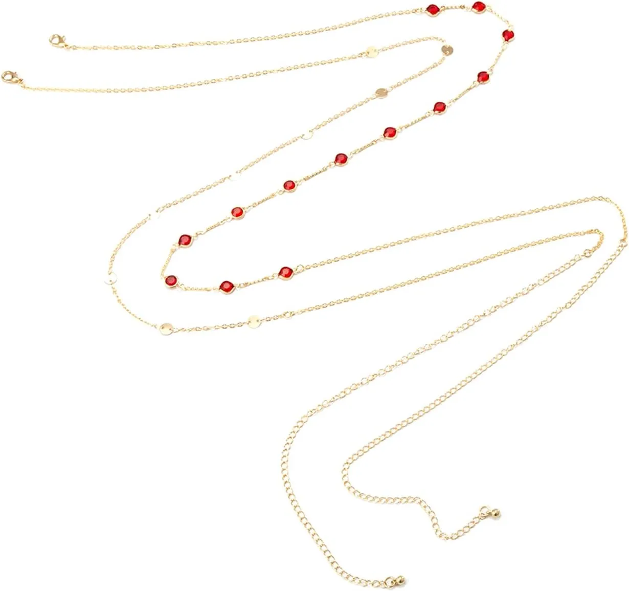 Sexy Multi-Layered Waist Chain Bikini Bead Belly Chain Summer Sequin Waist Chain Beach Crystal Waist Body Chain for Women