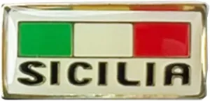 Sicilia Flag Italian Lapel Pin From Italy Collection of Italian Pride Products at PSILoveItaly