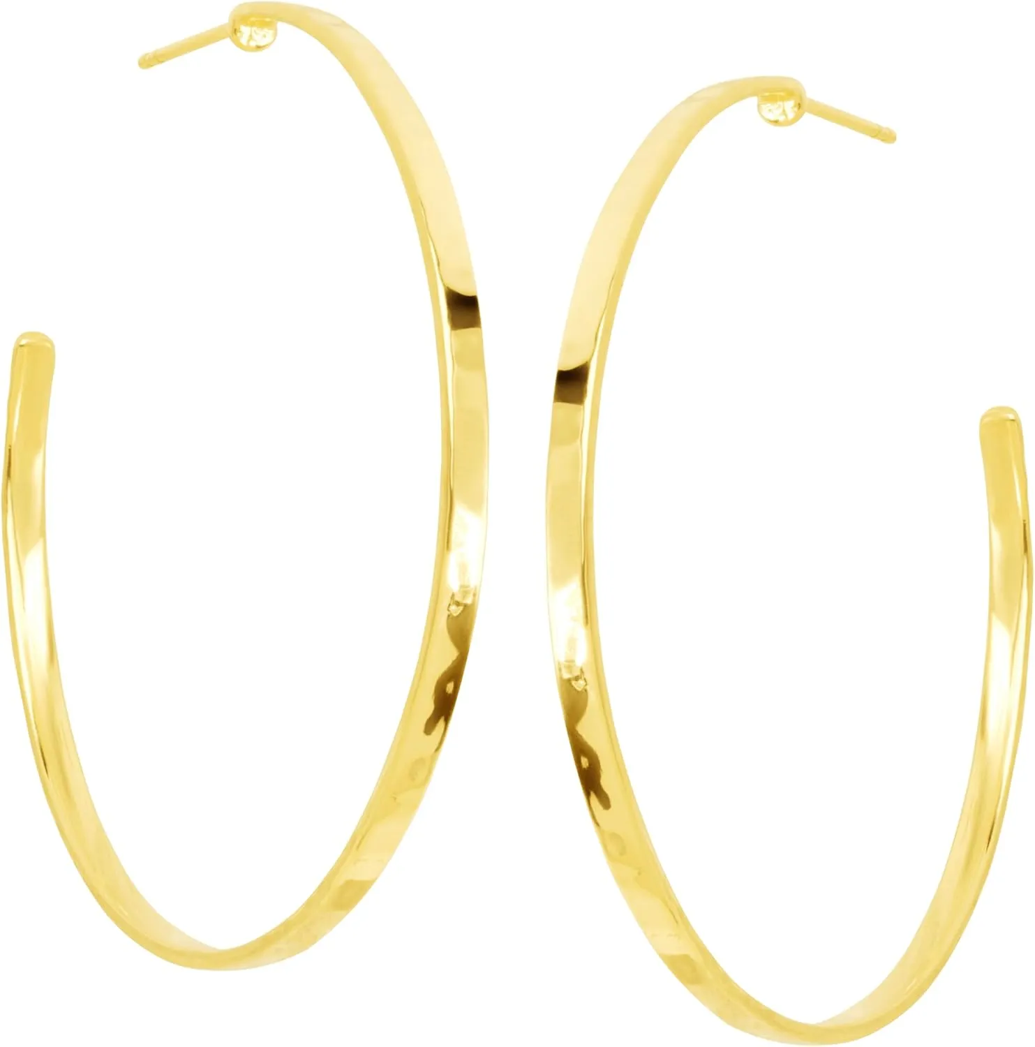Silpada 'Circle Up' Hammered Hoop Earrings in Sterling Silver