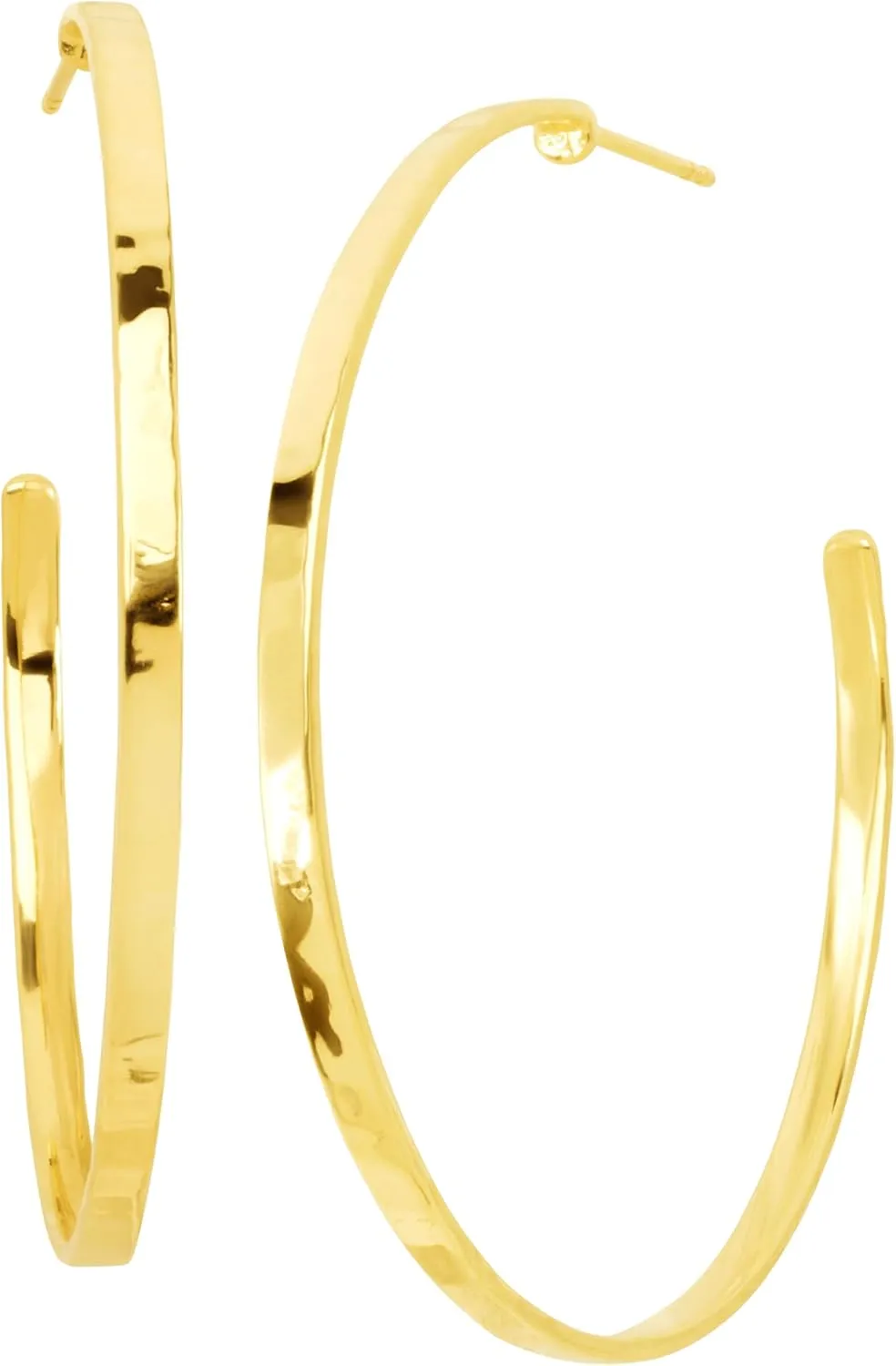 Silpada 'Circle Up' Hammered Hoop Earrings in Sterling Silver