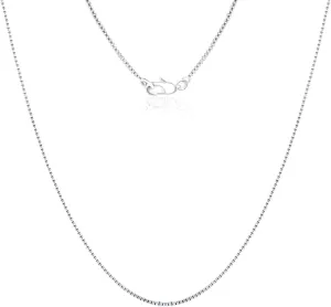 Silver Chain Necklace for Women, Silver Stainless Steel Necklace Chain for Women As a Gift for Your Lover, Family, Elder, Friends and Colleagues Length of 16 18 20 22 24 26 28 30 Inch
