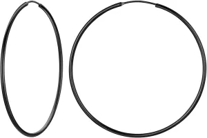 Silvora Lightweight Hoop Earrings for Women - S925 Sterling Silver Large Hoops Earrings in 4 Colors & 4 Sizes (20mm/30mm/50mm/70mm), Hypoallergenic&Comfort