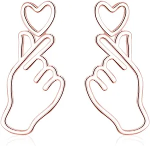 SLUYNZ 925 Sterling Silver Heart Studs Earrings for Women Teens Unique Sweet Love Heart Post Studs Earrings