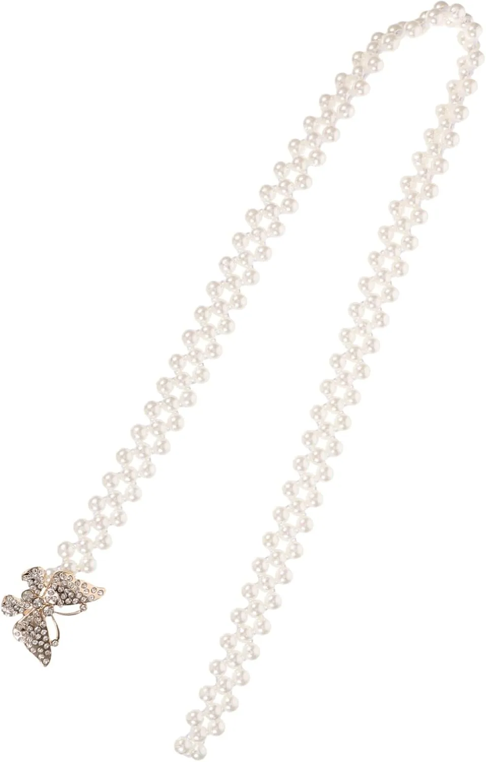 SOIMISS Elegant Butterfly Waist Chain Bridal Belt Wedding Jewelry for Wedding Dress Fashion Waist Belt Imitation Pearl Beads Chain