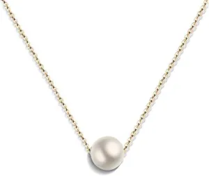 Stainless Steel Chain Faux Pearl Classical Simple Collar Necklace