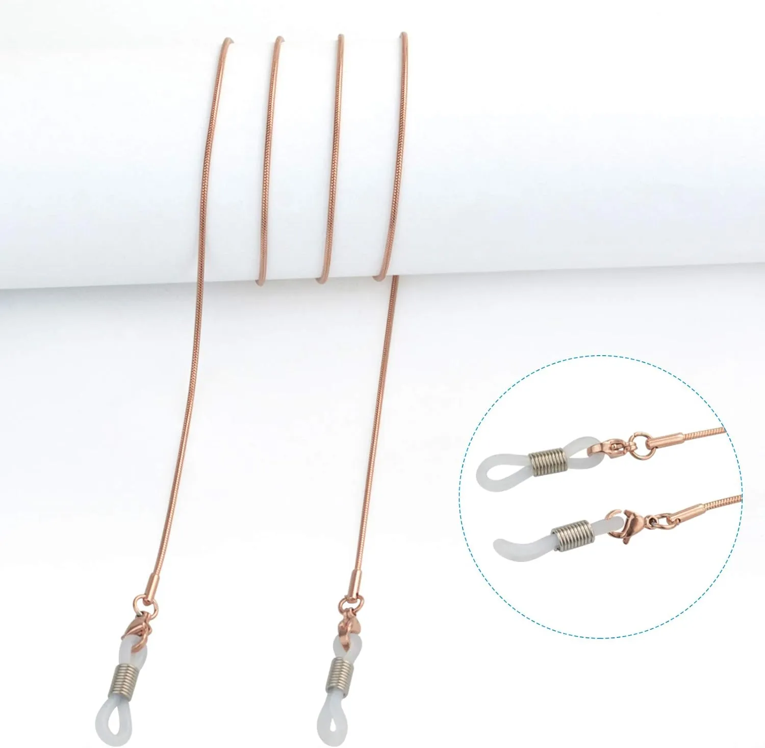 Stainless Steel Eyeglass Holder Chain 80cm Eyeglass Necklace Chain