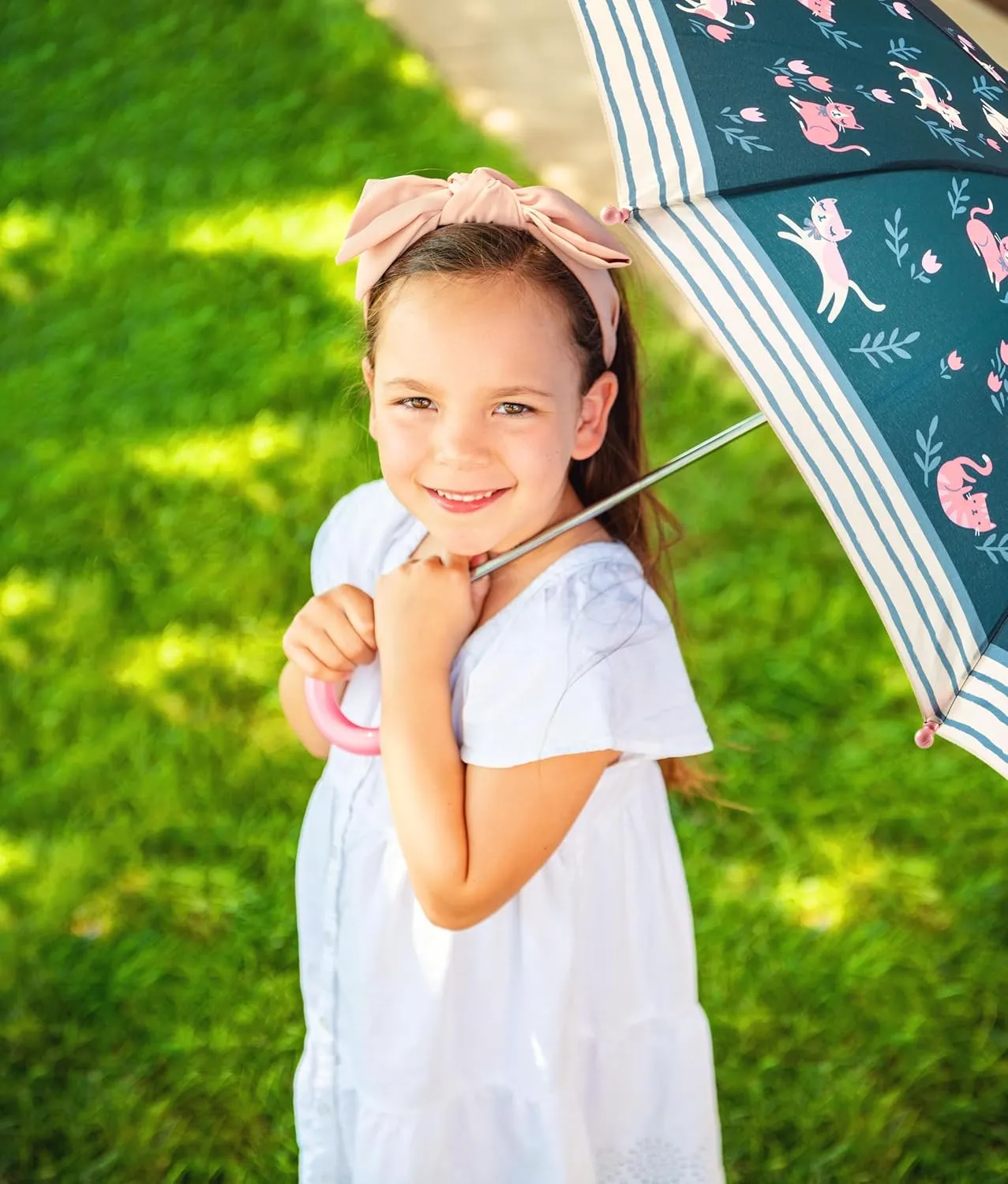 Stephen Joseph, Toddler and Little Kid Umbrella with Pinch Free Closure and Colorful Design