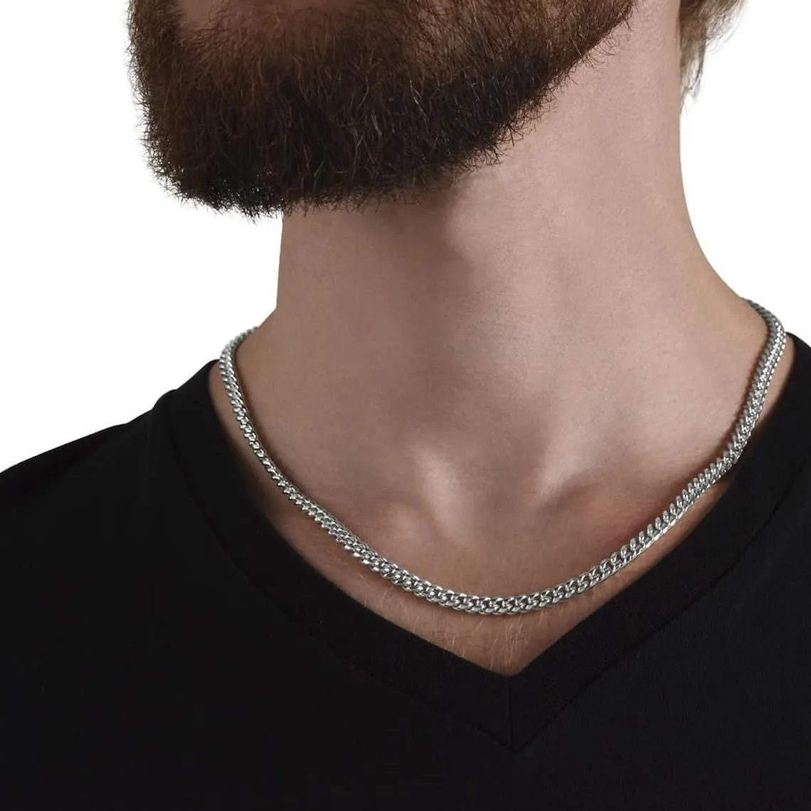 To My Man Necklace - Boyfriend's Valentines Day Gift, Husband Gift - Cuban Chain for Him