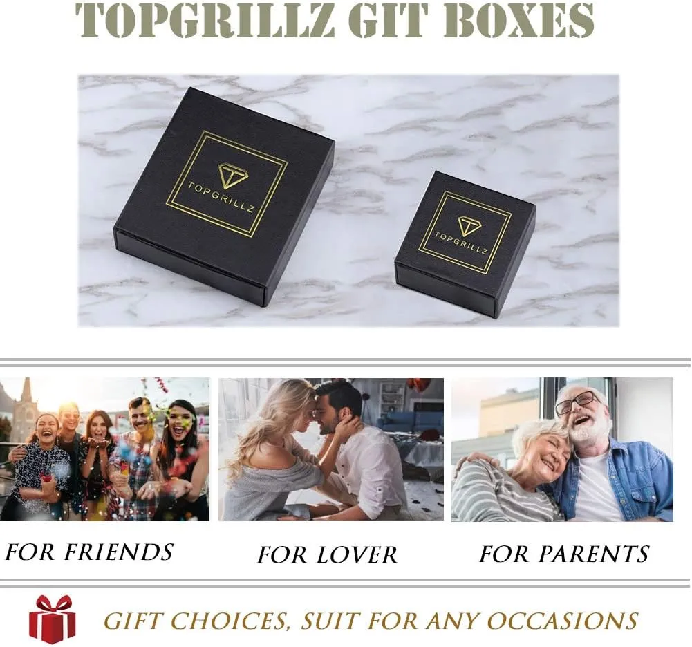 TOPGRILLZ Gold Tennis Necklace for Women Silver Choker Necklace 14K Gold Plated 7mm Simulated Cubic Zirconia Diamond Tennis Link Chain Birthday Gift for Women 16/18/20/22