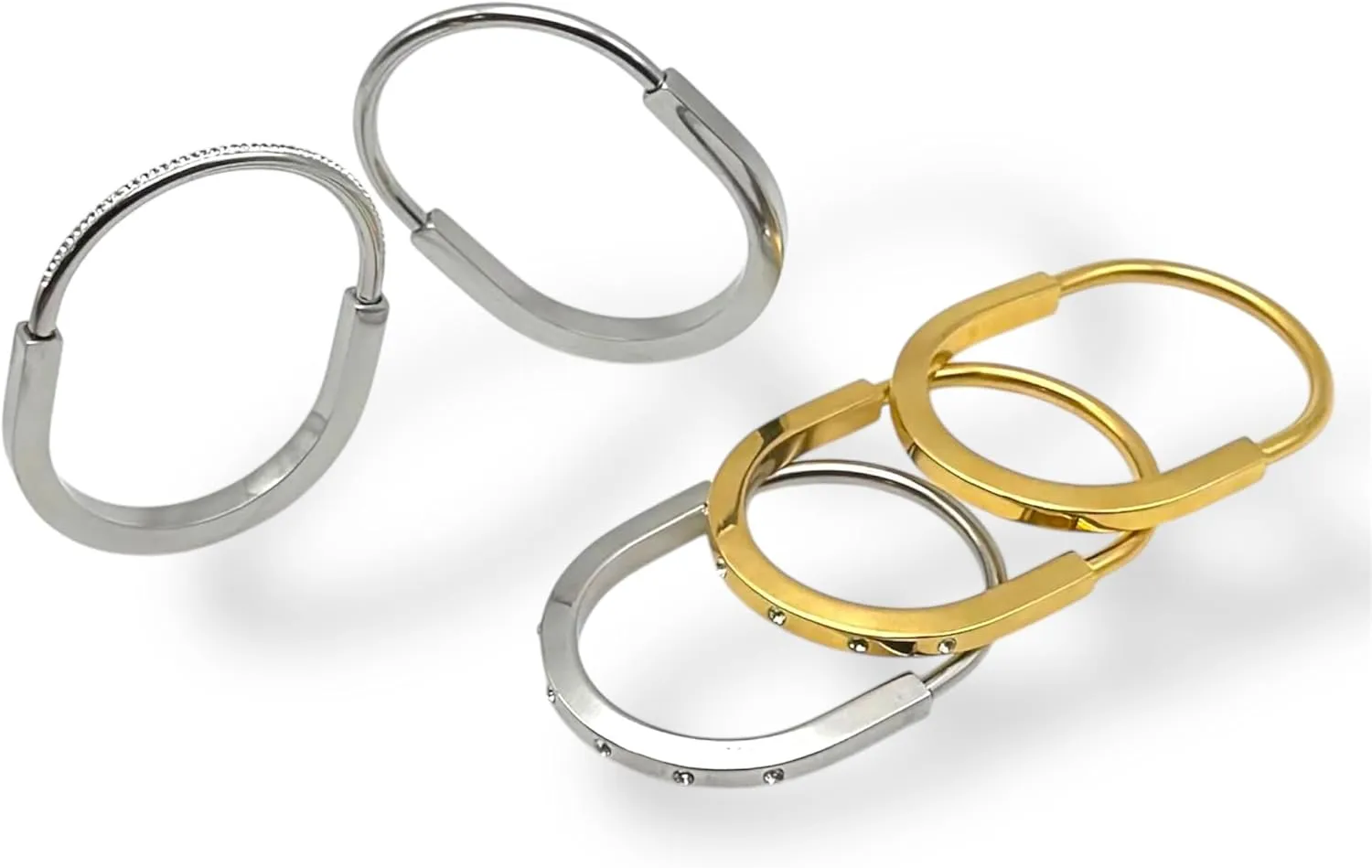Unisex Vintage U Lock Bracelet, Gift, Lck Design,Lock Bangle,Stainless Steel 18K Gold/Silver Plated,Gift for Her&Him
