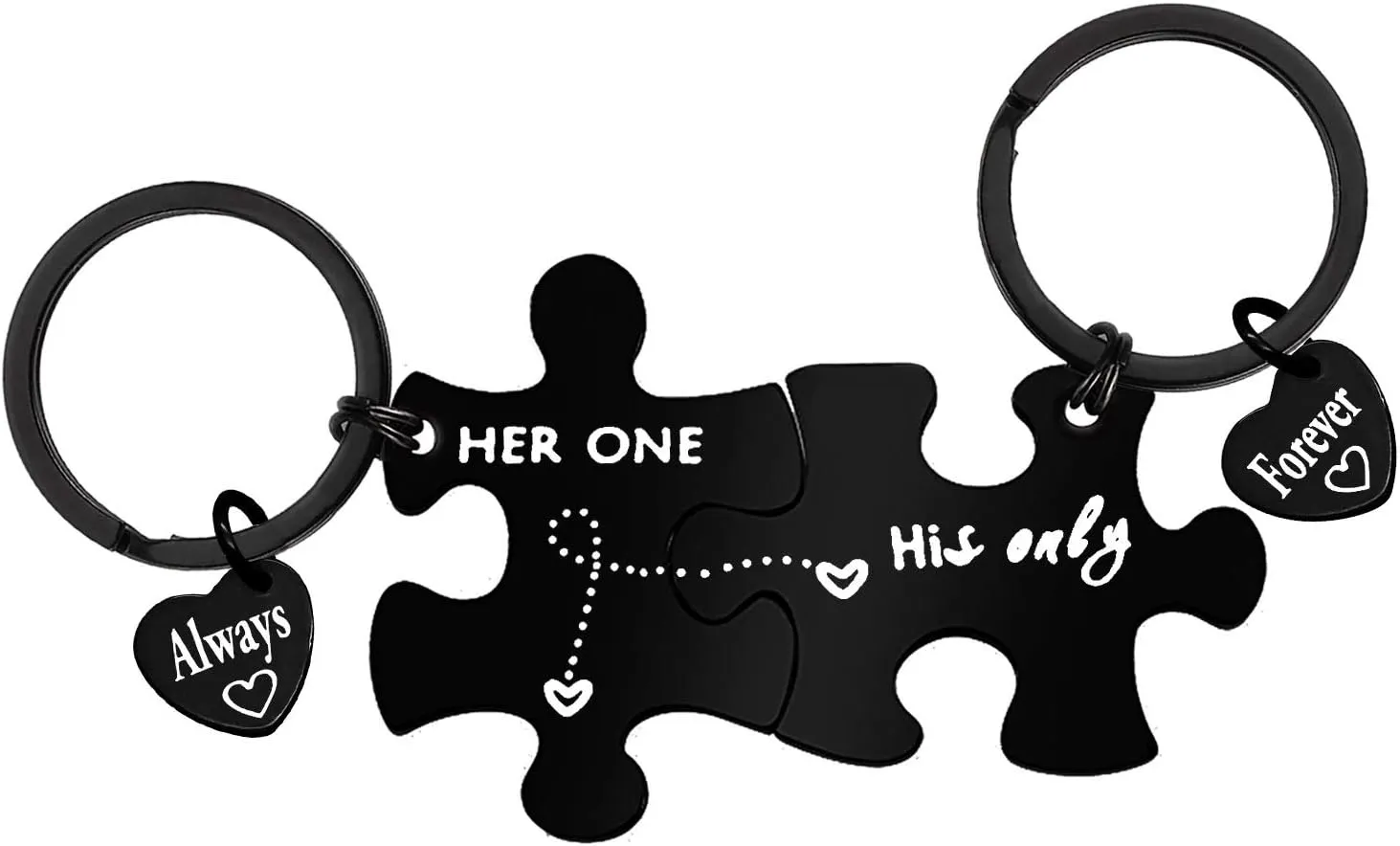 Vadaka Boyfriend Girlfriend Gift Keychain Couples Jewelry Couple Keychain Funny Couple Keyring for Him and Her Anniversary Valentine's Day Birthday Gifts for Husband Wife, His and Her Gifts