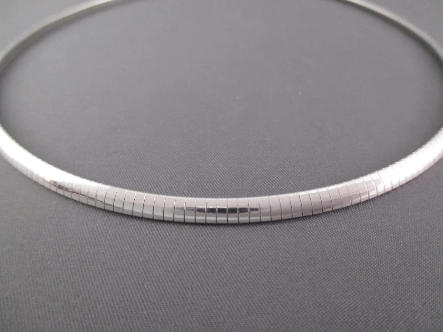 Verona Jewelers 925 Sterling Silver necklace Flexible Italian Flat Omega Necklace for women-2MM 3MM 4MM 6MM 8MM Cubetto Italy Wire Necklace Chain 16 18 20