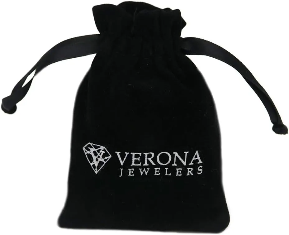 Verona Jewelers Sterling Silver 3.3MM Flexible Flat Herringbone Chain Necklace Men Women 16, 18, 20, 22, 24 Inch 925 Made in Italy