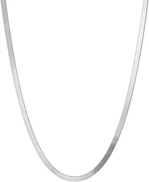 Verona Jewelers Sterling Silver 4.5MM Flexible Flat Herringbone Chain Necklace Men Women 16, 18, 20, 22, 24 Inch 925 Made in Italy