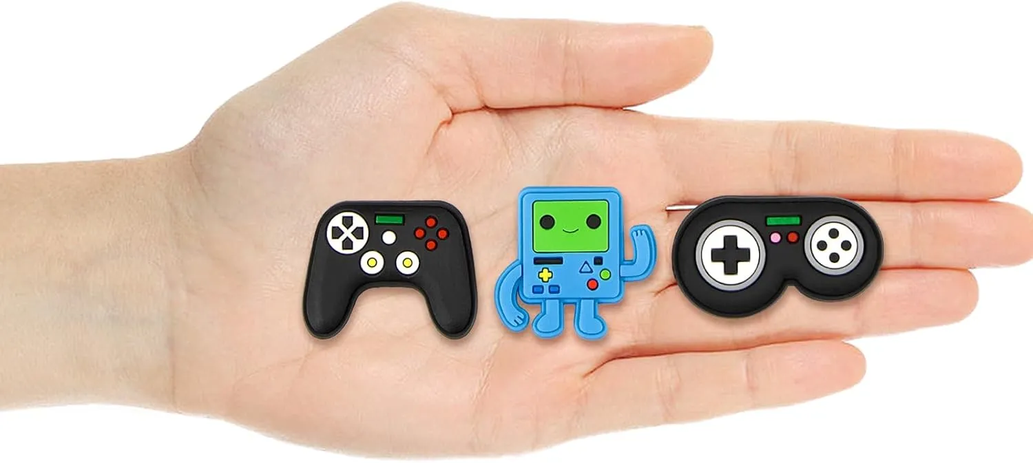Video Game Decoration Charms, Trendy Charm Gift for Toddler Girls Kids Teens Women Adults
