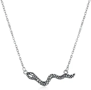 Vintage Gothic Snake Necklace for Women Men Retro Punk Goth Style Snake Pendant Halloween Jewelry Gift