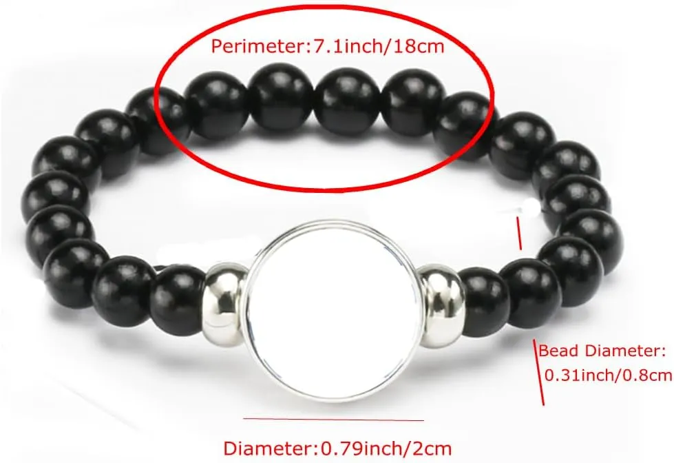 vmcoatdu National Flag Bracelet Elastic Rope Beaded Bracelet Support Your Country Travel Souvenir Gifts for Men Women
