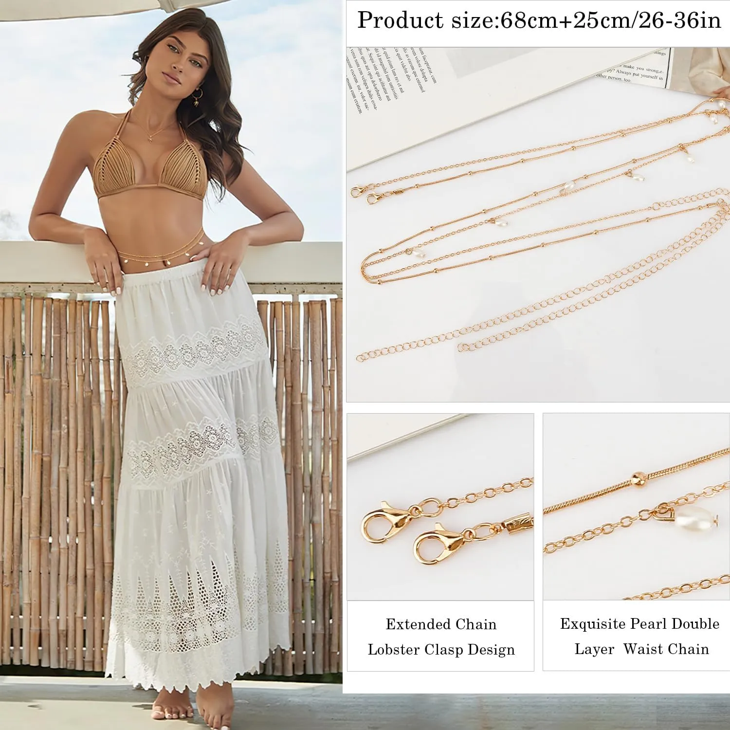 Waist Chain - Gold Chain Belt for Women Fashion