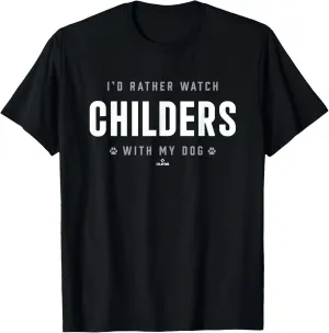 Watch with My Dog Matthew Childers Prospect Baseball Fan T-Shirt