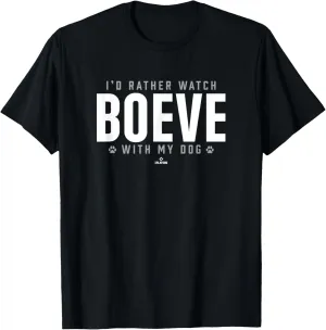 Watch with My Dog Mike Boeve Prospect Baseball Fan Gear T-Shirt
