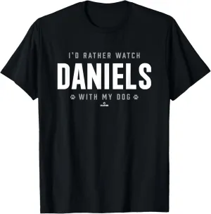 Watch with My Dog Zachary Daniels Prospect Baseball Fan Gear T-Shirt