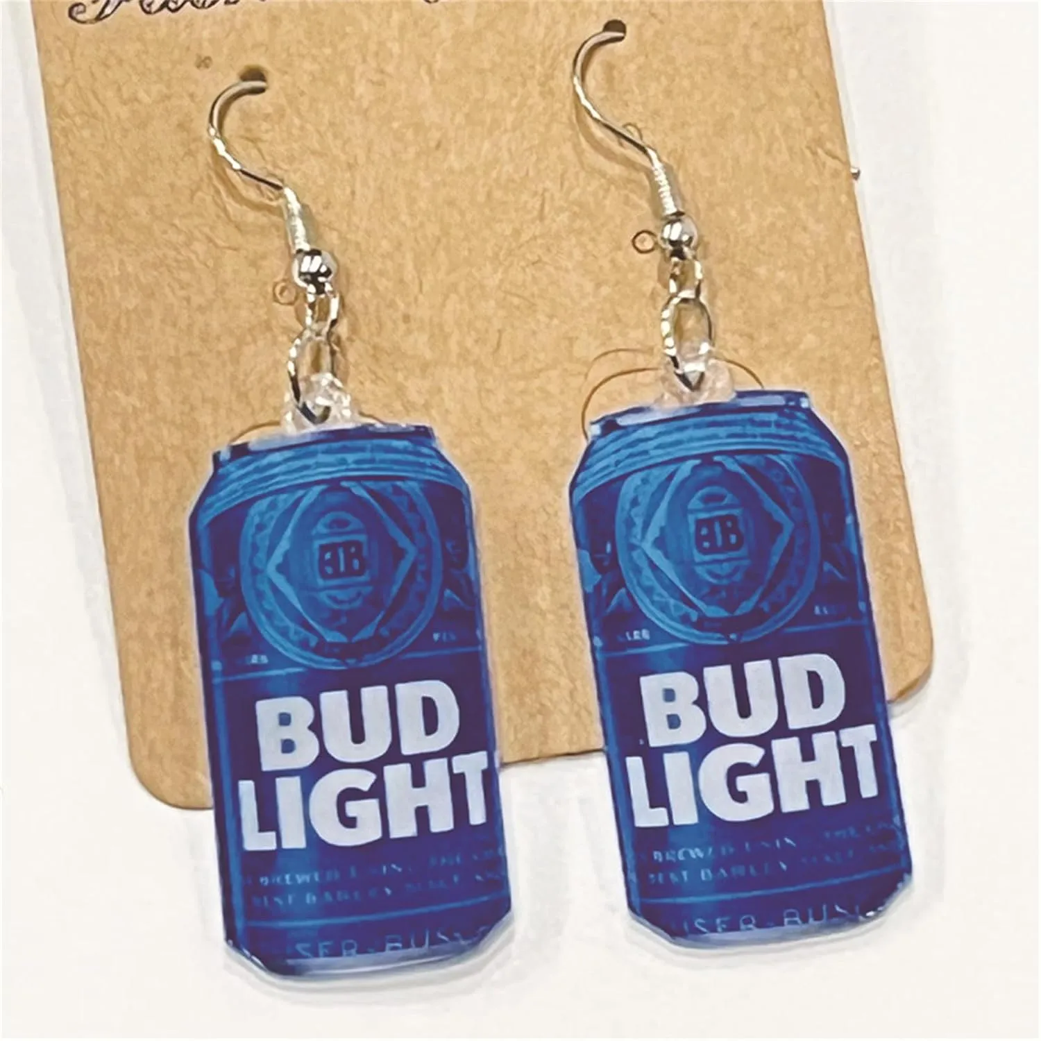 WCRAZYE Funny Beer Bottle & Mug Earrings - Drinks Bottle Drop Dangle Earrings - Creative Food Jewelry