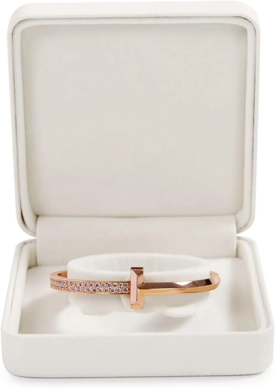 White PU Leather Bracelet Gift Box Jewelry Bracelet Bangle Packaging Case Box